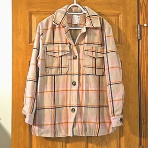 Womans SO lined shacket Sz.L with pockets